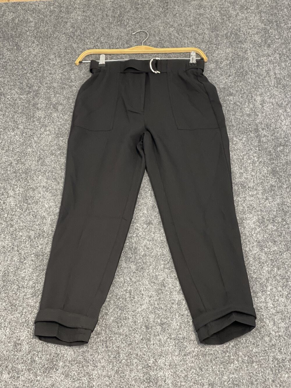 Tally Weijl Carrot Pants Womens 8 Smart Casual Career Black EU:38 N282